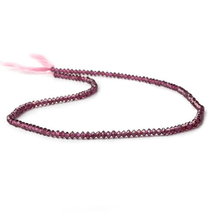 3mm Rhodolite Garrnet micro faceted disc rondelle beads 12.5 inch 155 pieces AAA