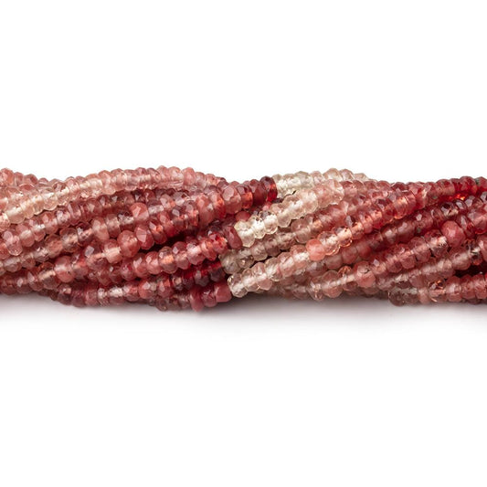 3mm Shaded Andesine Faceted Rondelle Beads 12.5 inch 178 pieces