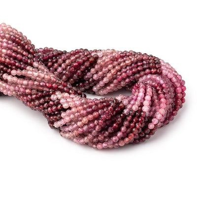 3mm Shaded Magenta Spinel Micro Faceted Round Beads 12.5 inch 96 pieces AA
