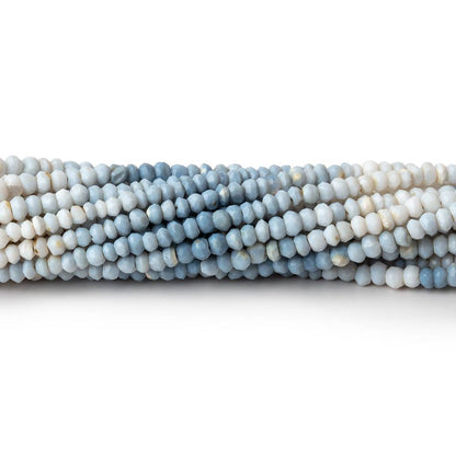 3mm Shaded Owyhee Denim Opal Faceted Rondelle Beads 13 inch 160 pieces