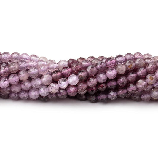 3mm Shaded Purple Spinel Micro Faceted Round Beads 12.5 inch 96 pieces AA