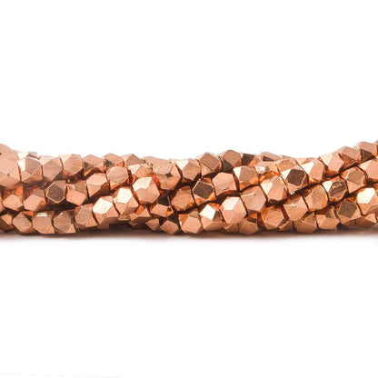 3mm Shiny Faceted Nugget Beads 8 inch 68 pieces