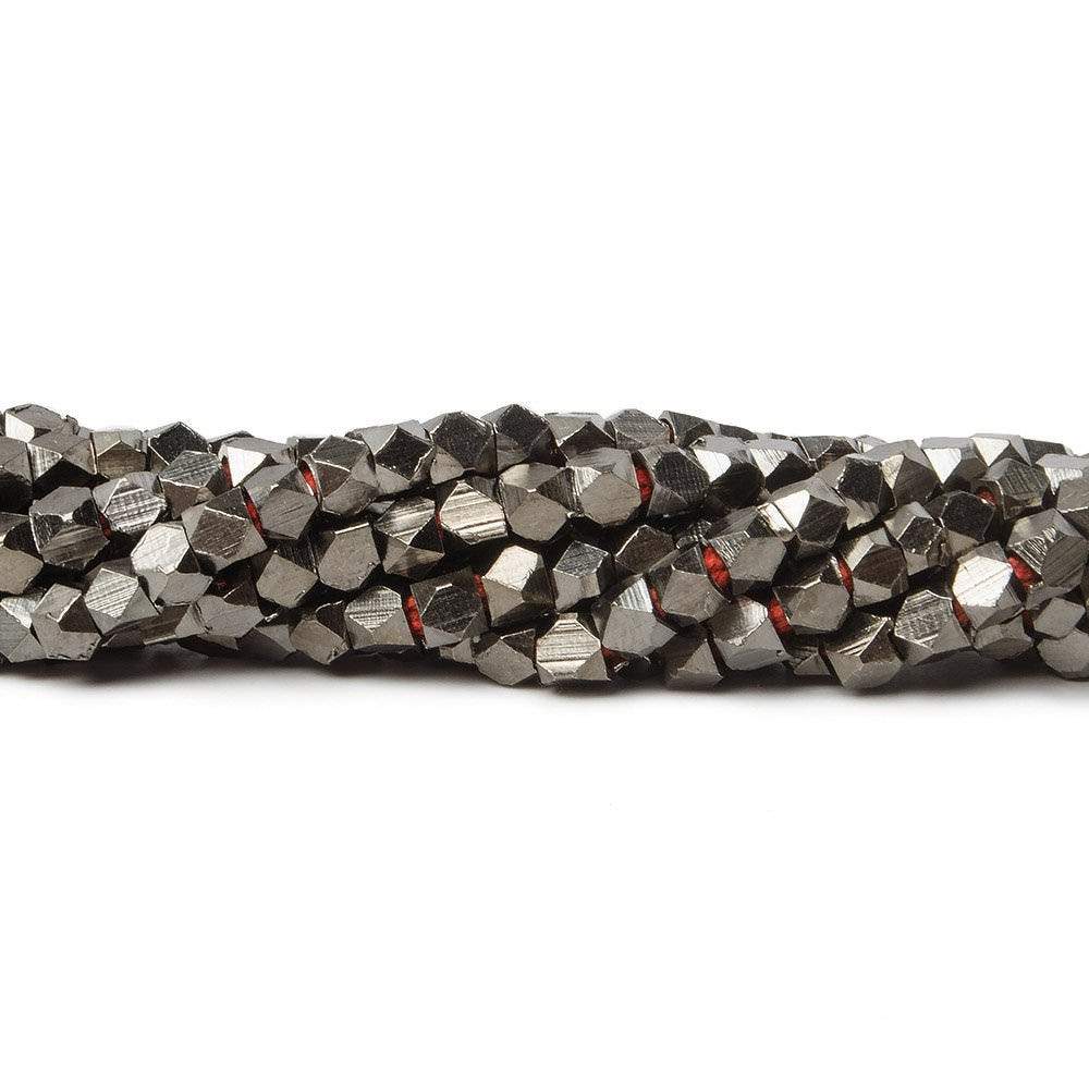 3mm Shiny Faceted Nugget Beads 8 inch 68 pieces