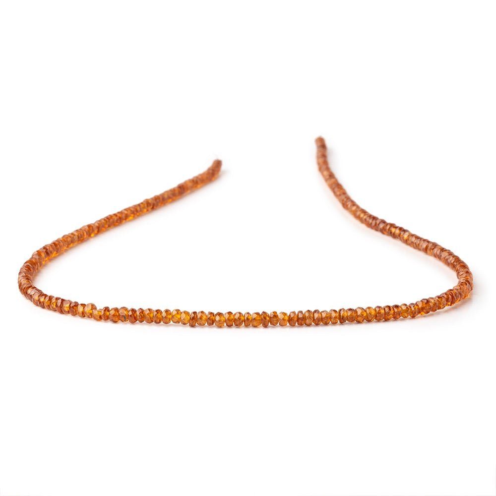 3mm Spessartite Garnet Faceted Rondelle Beads 16 inch 225 pieces AAA