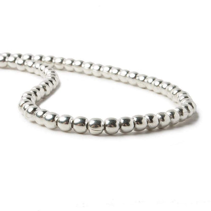 3mm Sterling Silver Plain Round 8 inch 68 beads