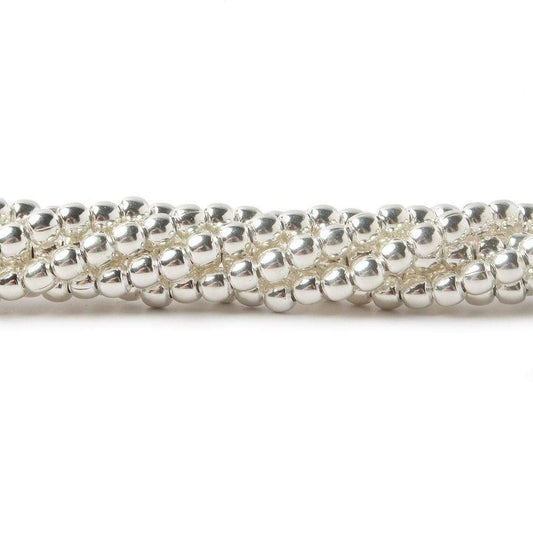 3mm Sterling Silver Plain Round 8 inch 68 beads