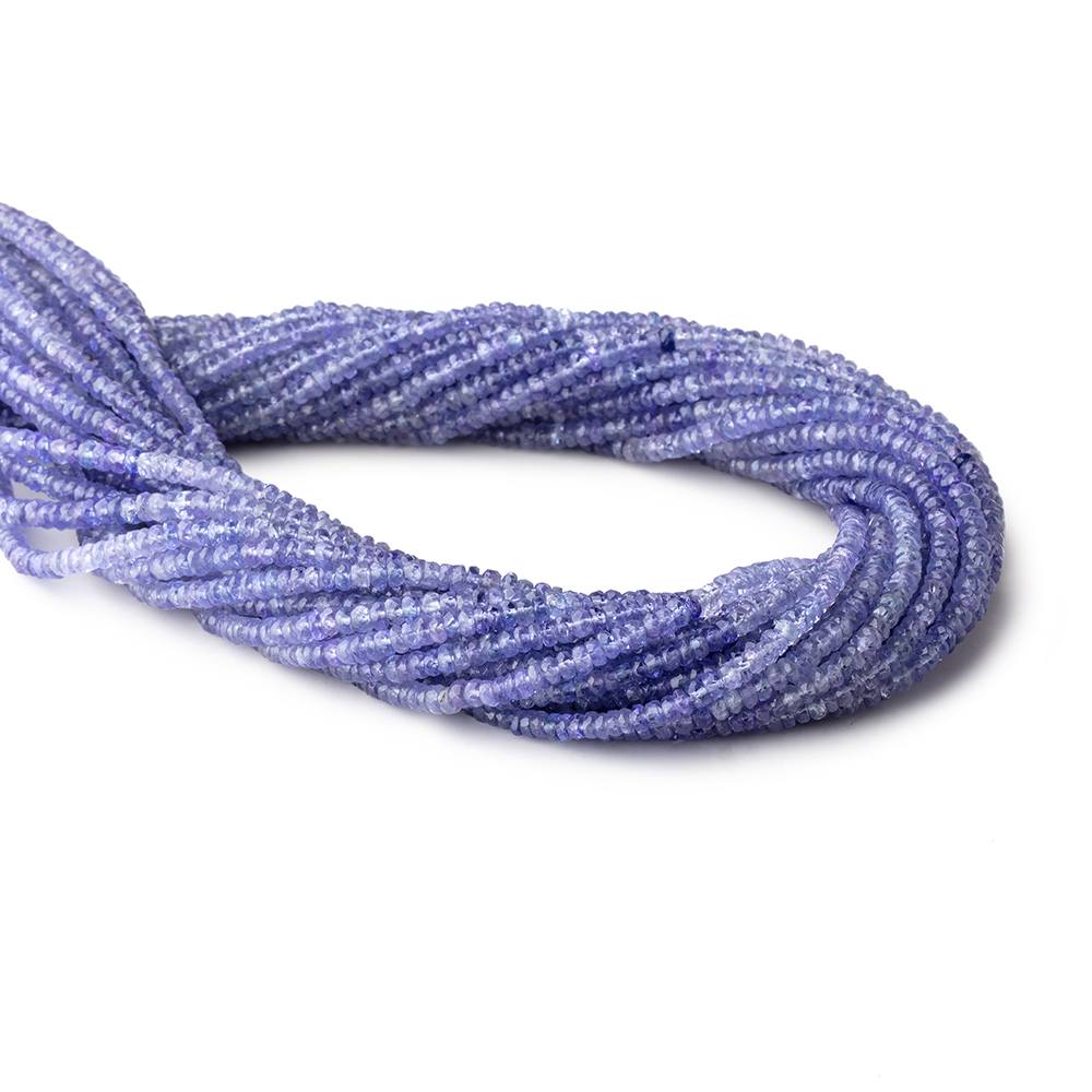 3mm Tanzanite Faceted Rondelle Beads 16 inch 225 pieces