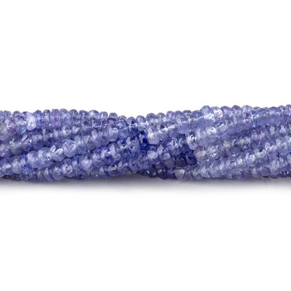 3mm Tanzanite Faceted Rondelle Beads 16 inch 225 pieces