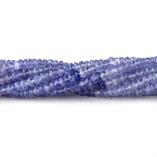 3mm Tanzanite Faceted Rondelle Beads 16 inch 225 pieces