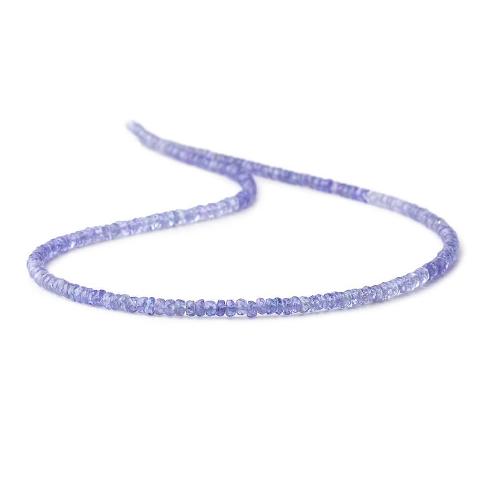 3mm Tanzanite Faceted Rondelle Beads 16 inch 225 pieces