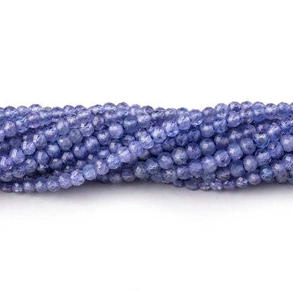 3mm Tanzanite Micro Faceted Rondelle Beads 12.5 inch 120 pieces AA
