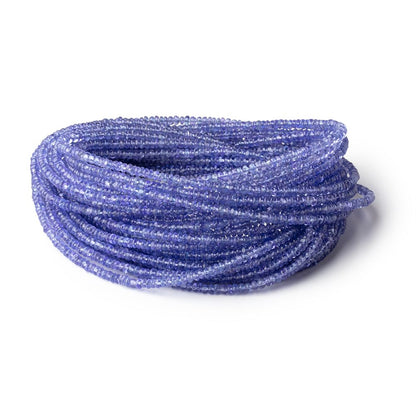 3mm Tanzanite Plain Rondelle Beads 18 inch 280 pieces AAA