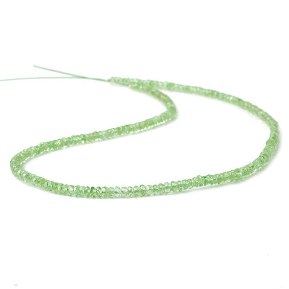 3mm Tsavorite Garnet faceted rondelle beads 13 inch 205 beads