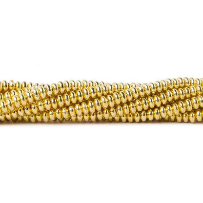 3mm Vermeil Plain Disc 8 inch 132 beads