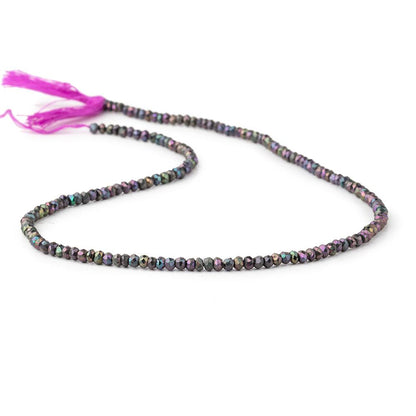 3mm Violet Mystic Spinel Faceted Rondelle Beads 13 inches 150 pieces