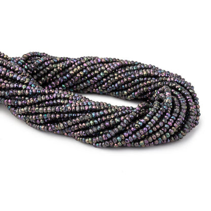 3mm Violet Mystic Spinel Faceted Rondelle Beads 13 inches 150 pieces