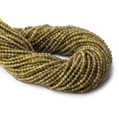 3mm Yellow Labradorite Micro Faceted Round Beads 13 inch 112 pieces