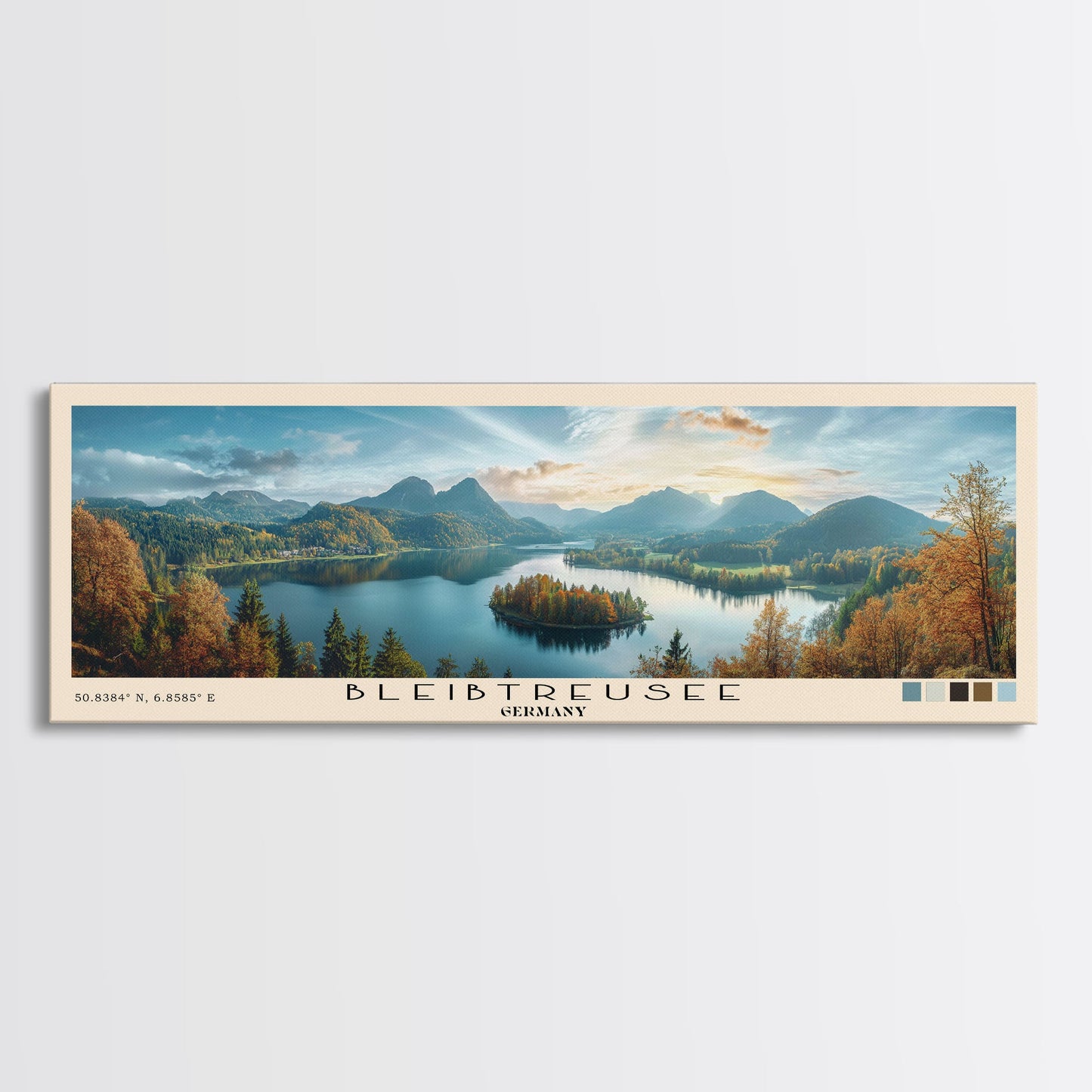 Bleibtreusee, Germany Panoramic Print, Vacation Gift, Germany Wall Art, Vacation Wall Art, Vacatation Memories, Beach Decor, Beach Or Lakehouse Art