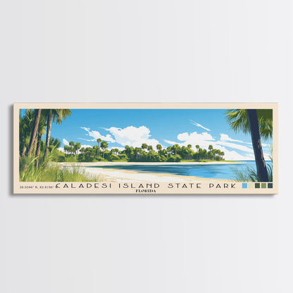 Caladesi Island State Park, Florida Panoramic Print, Vacation Gift, Florida Wall Art, Vacation Wall Art, Vacatation Memories, Beach Decor, Beach Or Lakehouse Art
