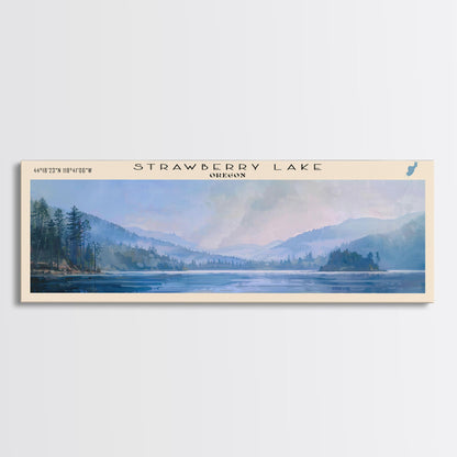 Taylorsville Lake Kentucky Panoramic Wall Art, Framed Canvas Print, Lake House Decor, Travel Poster, Scenic Lake Scene, Bedroom Decor, Wall Art
