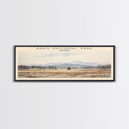 Bako National Park Travel Poster Print, Framed Canvas Wall Art, Metal Wall Art, Malaysia art, Gift For Him, Travel Wall Art, Travel Lover Gift