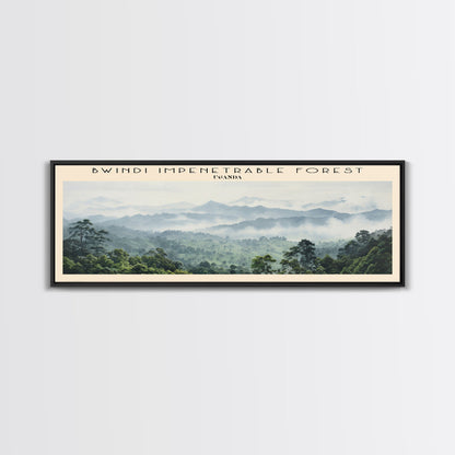 Bwindi Impenetrable Forest Wall Art Travel Poster Print, Gift For Travel Lover, Vacation Gift, COUNTRY Wall Art, Home Decor, Original Art