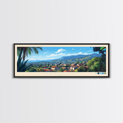 Morogoro, Tanzania Travel Poster Panoramic Canvas Print, Morogoro, Tanzania Painting, Tanzania Art, Morogoro Travel Art, Guest Room Painting