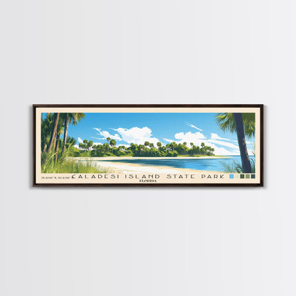 Caladesi Island State Park, Florida Panoramic Print, Vacation Gift, Florida Wall Art, Vacation Wall Art, Vacatation Memories, Beach Decor, Beach Or Lakehouse Art
