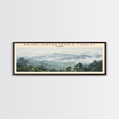 Bwindi Impenetrable Forest Wall Art Travel Poster Print, Gift For Travel Lover, Vacation Gift, COUNTRY Wall Art, Home Decor, Original Art