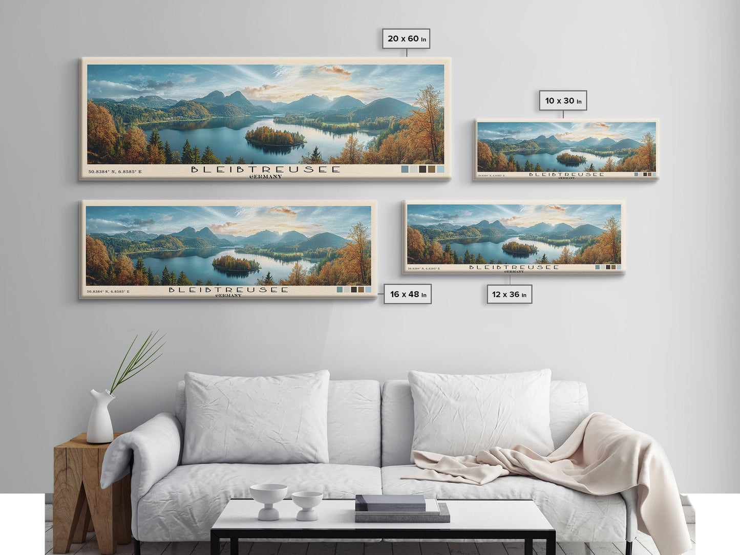 Bleibtreusee, Germany Panoramic Print, Vacation Gift, Germany Wall Art, Vacation Wall Art, Vacatation Memories, Beach Decor, Beach Or Lakehouse Art