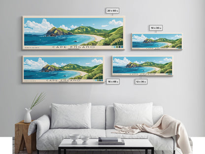 Cape Engano, Philippines Panoramic Print, Vacation Gift, Philippines Wall Art, Vacation Wall Art, Vacatation Memories, Beach Decor, Beach Or Lakehouse Art