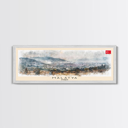 Malatya, Türkei – Kunstdruck, Panorama-Stadtbild, Reisekunst, Wanddekoration, Urlaubsgeschenk, gerahmter Leinwanddruck oder Metallbild
