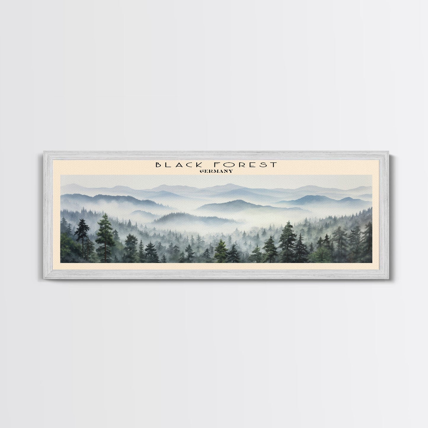 Black Forest Framed Canvas Print Travel Poster | Wall Art | Home Decor | Gift For Travel Lover | Wall Hanging | Original Art