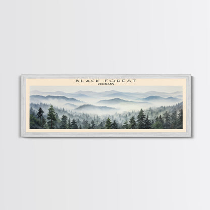 Black Forest Framed Canvas Print Travel Poster | Wall Art | Home Decor | Gift For Travel Lover | Wall Hanging | Original Art