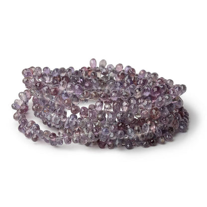 3x2-5.5x3mm Plum Sapphire Faceted Tear Drop Beads 17 inch 300 pieces AA