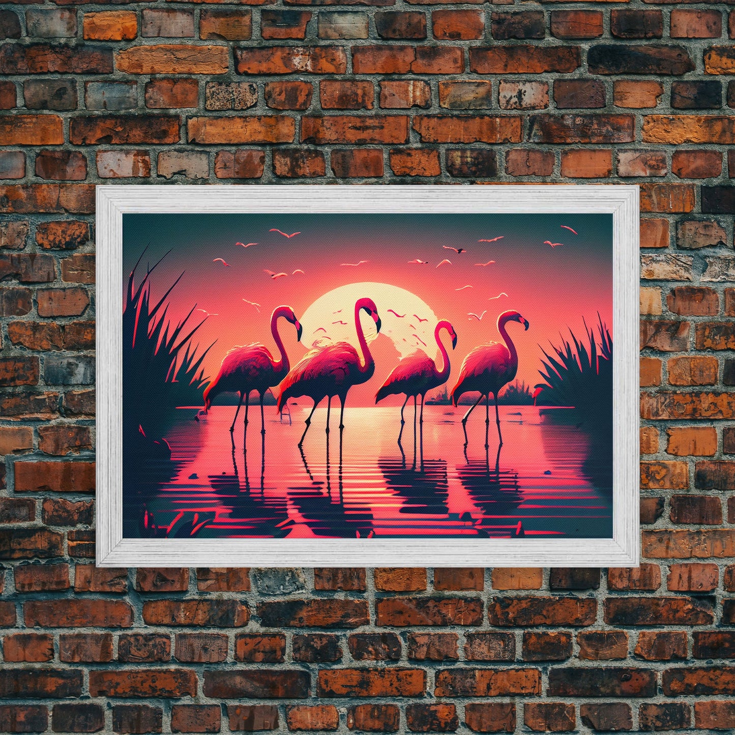 Cute Lil Boo In The Forest, Cute Halloween Wall Decor, Framed Canvas Print