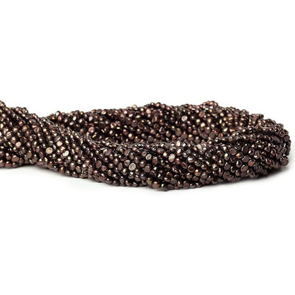 3x2mm Chocolate Side Drilled Baroque Freshwater Pearl 15 inch 140 pcs