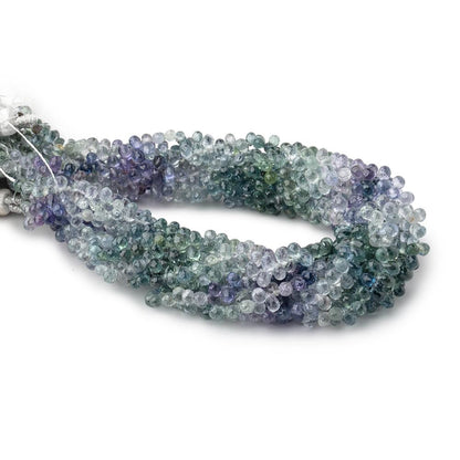 3x2mm Multi Color Sapphire Faceted Tear Drop Beads 8 inch 152 pieces