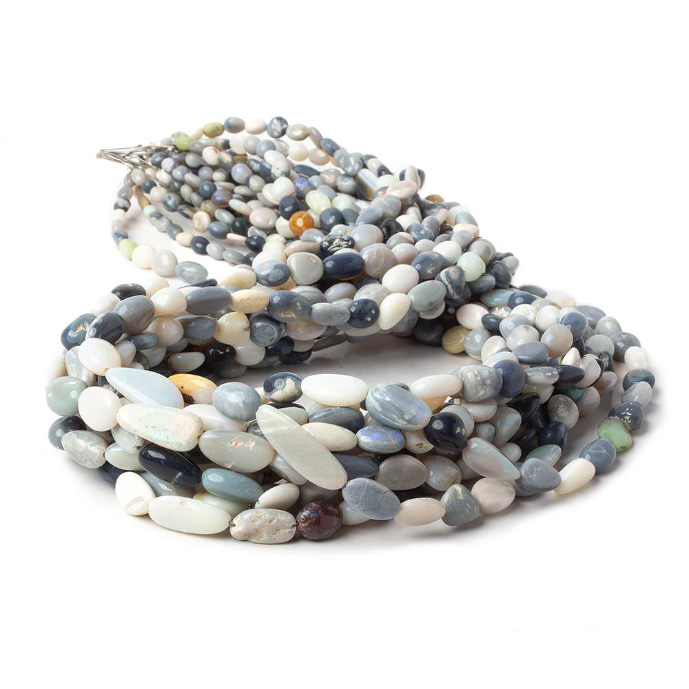 3x3-12x7mm Australian Opal Plain Nugget beads 18 inches 62 pieces A