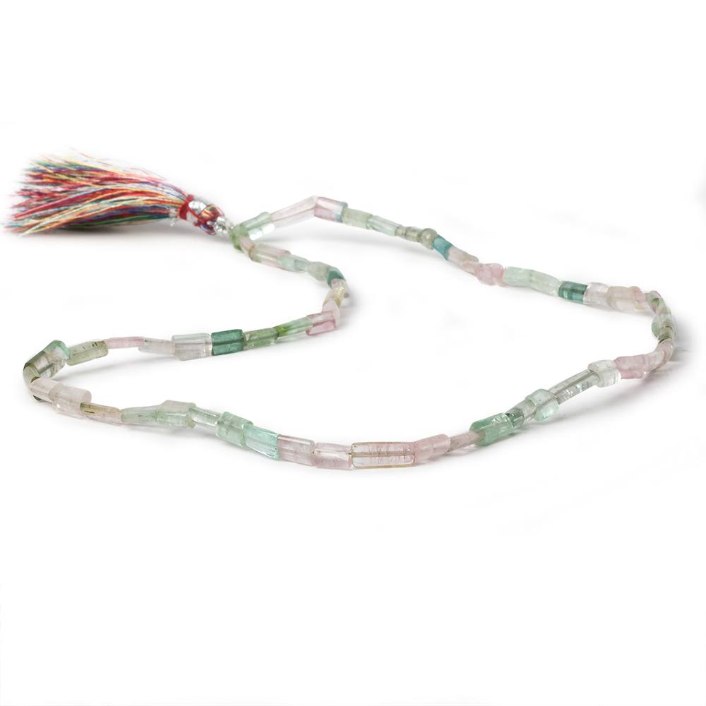 3x3-7x3mm Afghani Tourmaline plain tube beads 16 inch 65 pieces A Grade