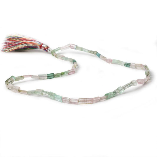 3x3-7x3mm Afghani Tourmaline plain tube beads 16 inch 65 pieces A Grade