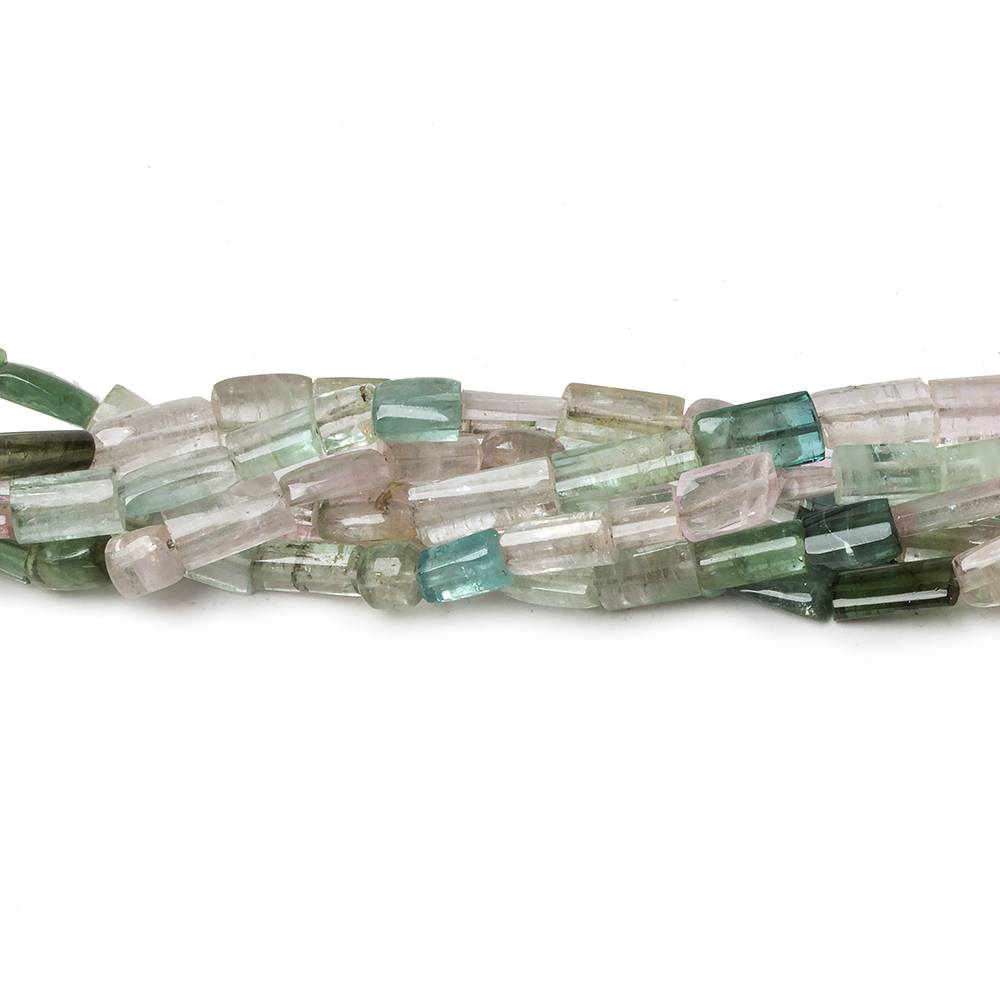 3x3-7x3mm Afghani Tourmaline plain tube beads 16 inch 65 pieces A Grade