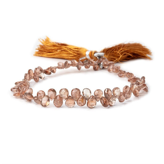 3x4-4x6mm Andalusite Faceted Pear Beads 8 inch 70 pieces