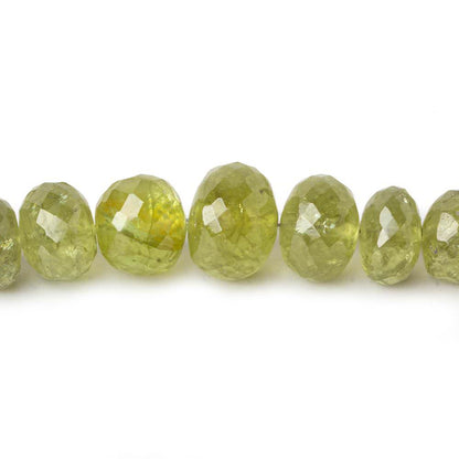 5.5-10.5mm Grossular Garnet faceted rondelles 18 inch 119 pieces AA