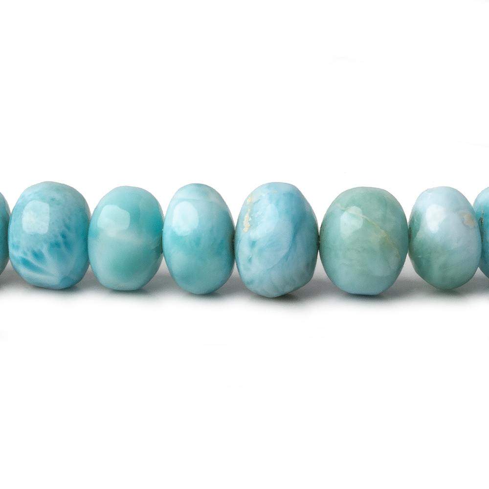 4-10mm Larimar plain rondelle beads 18 inch 115 pieces AAA