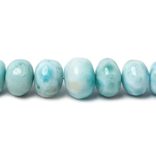 4-10mm Larimar plain rondelle beads 18 inch 130 pieces AA