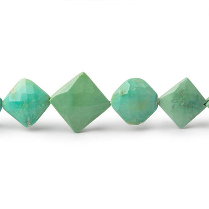 4-10mm Sleeping Beauty Turquoise Faceted Square Beads 18 inch 57 pieces