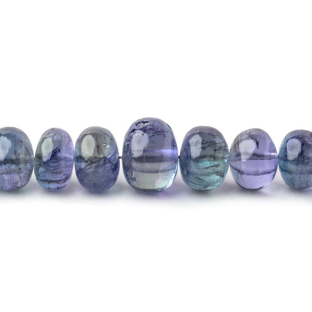 4-10mm Tanzanite Plain Rondelle Beads 21 inch 134 pieces AAA