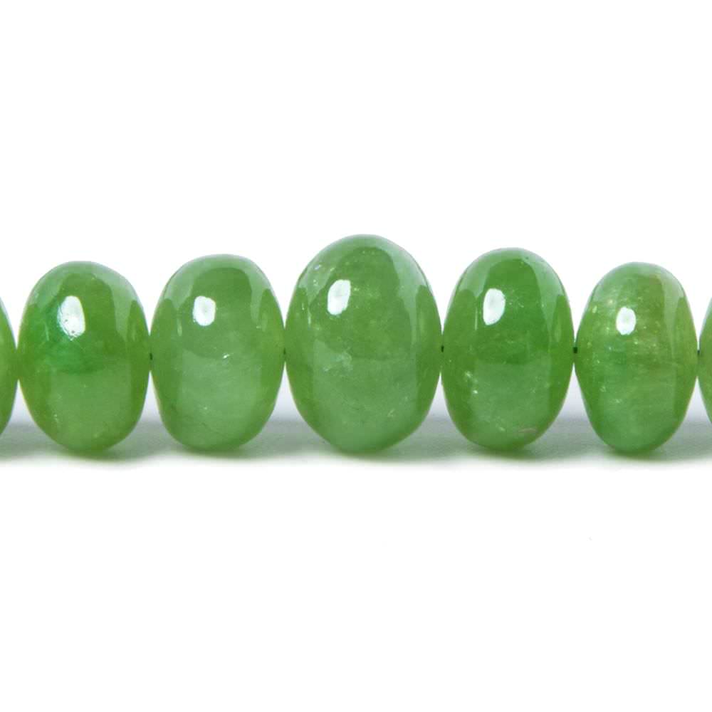 4-10mm Tsavorite Garnet Beads Plain Rondelle 18 inch 135 pieces