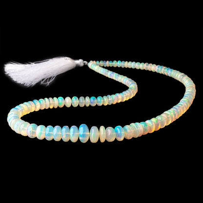 4-11mm Ethiopian Opal Plain Rondelle Beads 18 inch 123 pieces AAA